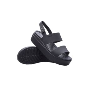 Crocs 206453 060 Brooklyn Low Wedge Black-Black Kadın Terlik
