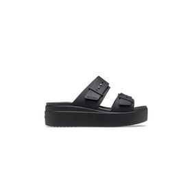 Crocs 207431-001 Black Brooklyn Buckle Low Wedge Kadın Terlik