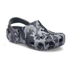 Crocs 207593-097 Black Classic Camo Clog Bebek Terlik