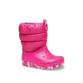 Crocs 207684 Black Classic Neo Puff Unisex Çocuk Kar Botu