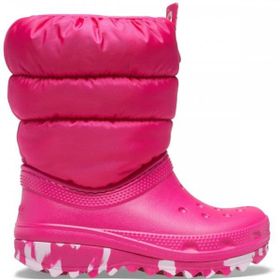 Crocs 207684 Black Classic Neo Puff Unisex Çocuk Kar Botu