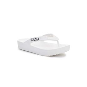 Crocs 207714 G Classic Platform Flip W Beyaz Kadın Terlik
