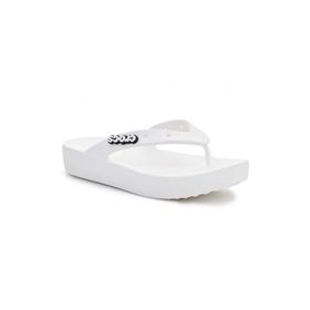 Crocs 207714 G Classic Platform Flip W Beyaz Kadın Terlik
