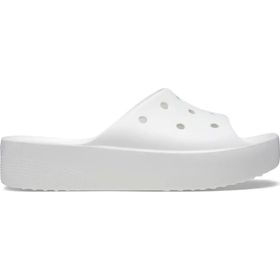 Crocs 208180 Classic Platform Slide Beyaz Unisex Terlik