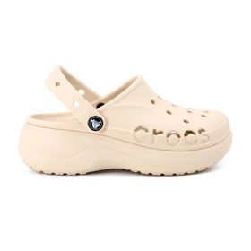 Crocs 208186-11S Bej Baya Platform Clog Kadın Terlik