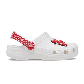 Crocs 208710-119 Disney Minnie Mouse Cls Clg TBeyaz Red Unisex Çocuk Terlik