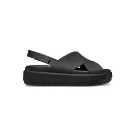 Crocs 209407 Brooklyn Luxe Cross Strap Siyah Kadın Terlik