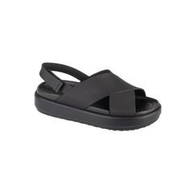 Crocs 209407 Brooklyn Luxe Cross Strap Siyah Kadın Terlik