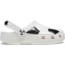 Crocs 210157-103 Beyaz Siyah Classic Soccer Ball Clog Çocuk Terlik