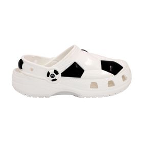 Crocs 210157-103 Beyaz Siyah Classic Soccer Ball Clog Çocuk Terlik