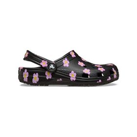 Crocs 212670-001 Classic Flower Clog K Siyah Çocuk Terlik