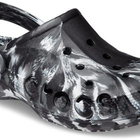 Crocs Baya Marbled Clog BlackWhite Unisex Yetişkin Terlik