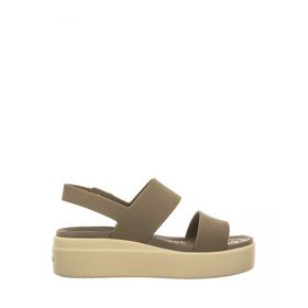 Crocs Brooklyn Low Wedge 206453-2YI Haki Bej Kadın Sandalet