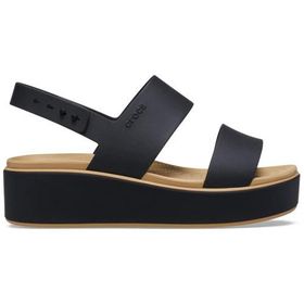 Crocs Brooklyn Matte Wrap Low Wedge 211802-0RI Siyah Kadın Terlik