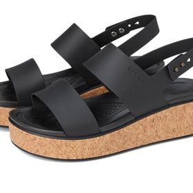 Crocs Brooklyn Siyah Mantar Kadın Sandalet