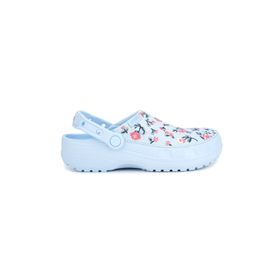 Crocs Classic Crafted Floral Clog 212878-4WK Mavi Kadın Terlik