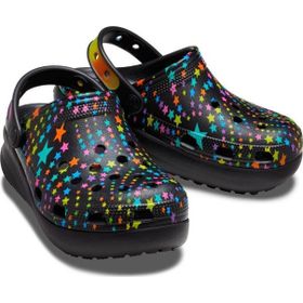 Crocs Classic Disco Dance Party Cutie Clog K 208086-0C4 Siyah/Çok Renkli Çocuk Terlik