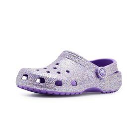 Crocs Classic Fantasy Glitter Clog K 212561-510 Mor Çocuk Terlik