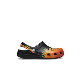 Crocs Classic Flames Clog T 211214-0C4 Siyah/Kırmızı Çocuk Terlik