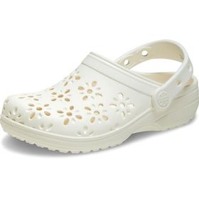 Crocs Classic Floral Cut Out Clog K 210943-0WV Krem Çocuk Terlik