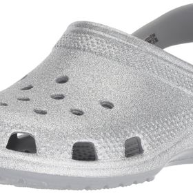 Crocs Classic Glitter Clog K Gümüş Kız Çocuk Terlik