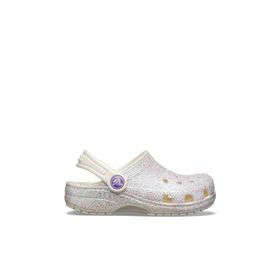 Crocs Classic Glitter Clog K Gümüş Kız Çocuk Terlik