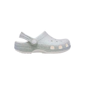 Crocs Classic Iridescent 210986-100 Gri Glitter Clog Çocuk Terlik