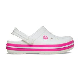 Crocs Crocband Clog T 207005-6WU Beyaz Pembe Çocuk Terlik