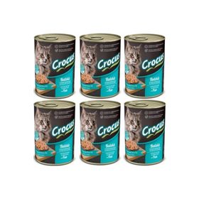 Crocus Balıklı Yetişkin 6x400 gr Kedi Yaş Maması
