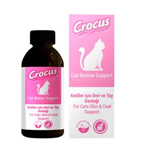 Crocus Biotine Support Deri ve Tüy Sağlığı 100 ml Kedi Damlası