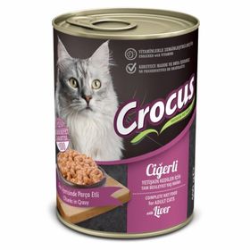 Crocus Ciğerli Yetişkin 400 gr Yaş Kedi Mama