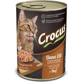 Crocus Dana Etli 12x400 gr Yetişkin Kedi Yaş Maması