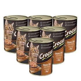 Crocus Dana Etli 6x400 gr Yetişkin Kedi Yaş Maması