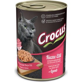 Crocus Kuzu Etli 4x400 gr Yetişkin Kedi Yaş Mama