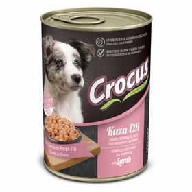 Crocus Kuzu Etli Yavru Köpek 6x400 gr Yaş Mama