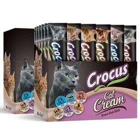 Crocus Multipack 900 gr 60x15 gr 6 Çeşit Krema Kedi Ödülü