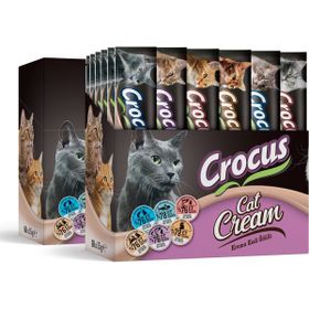 Crocus Multipack 900 gr 60x15 gr 6 Çeşit Krema Kedi Ödülü