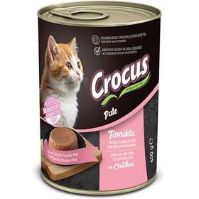 Crocus Pate Kitten Tavuk Etli Yavru 400 gr Kedi Konservesi