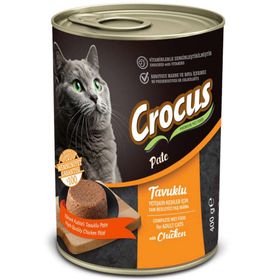 Crocus Pate Tavuk Etli 400 gr Kedi Konservesi