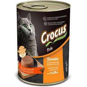 Crocus Pate Tavuk Etli 400 gr Kedi Konservesi