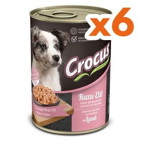 Crocus Puppy Kuzu Etli Sos Içinde Parça Etli 6x400 gr Yavru Köpek Konservesi