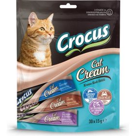 Crocus Somon-Karides-Yengeç ve Ördekli 30x15 gr Çoklu Krem Kedi Ödülü