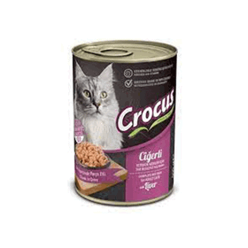 Crocus Yetişkin Kedi Ciğerli 400x12 gr Yaş Mama