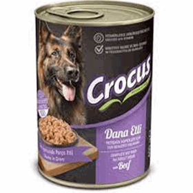 Crocus Yetişkin Köpek Dana Etli 400x12 gr Yaş Mama