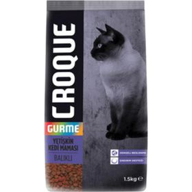 Croque 1.5 kg Gurme Balıklı Renkli Taneli Yetişkin Kuru Kedi Maması