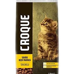 Croque 1.5 kg Tavuklu Tüm Irklar İçin Yavru Kuru Kedi Maması