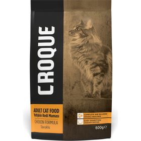 Croque Adult Cat Tavuk Etli 600 gr Yetişkin Kuru Kedi Maması