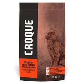 Croque Sterilised Tavuk Etli 600 gr Kısırlaştırılmış Kuru Kedi Maması