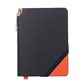 Cross Jotzone AC273-1S Small Siyah Turuncu Çizgili Defter