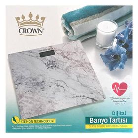 Crown CRW-7008 Mermer Desenli Dijital Baskül